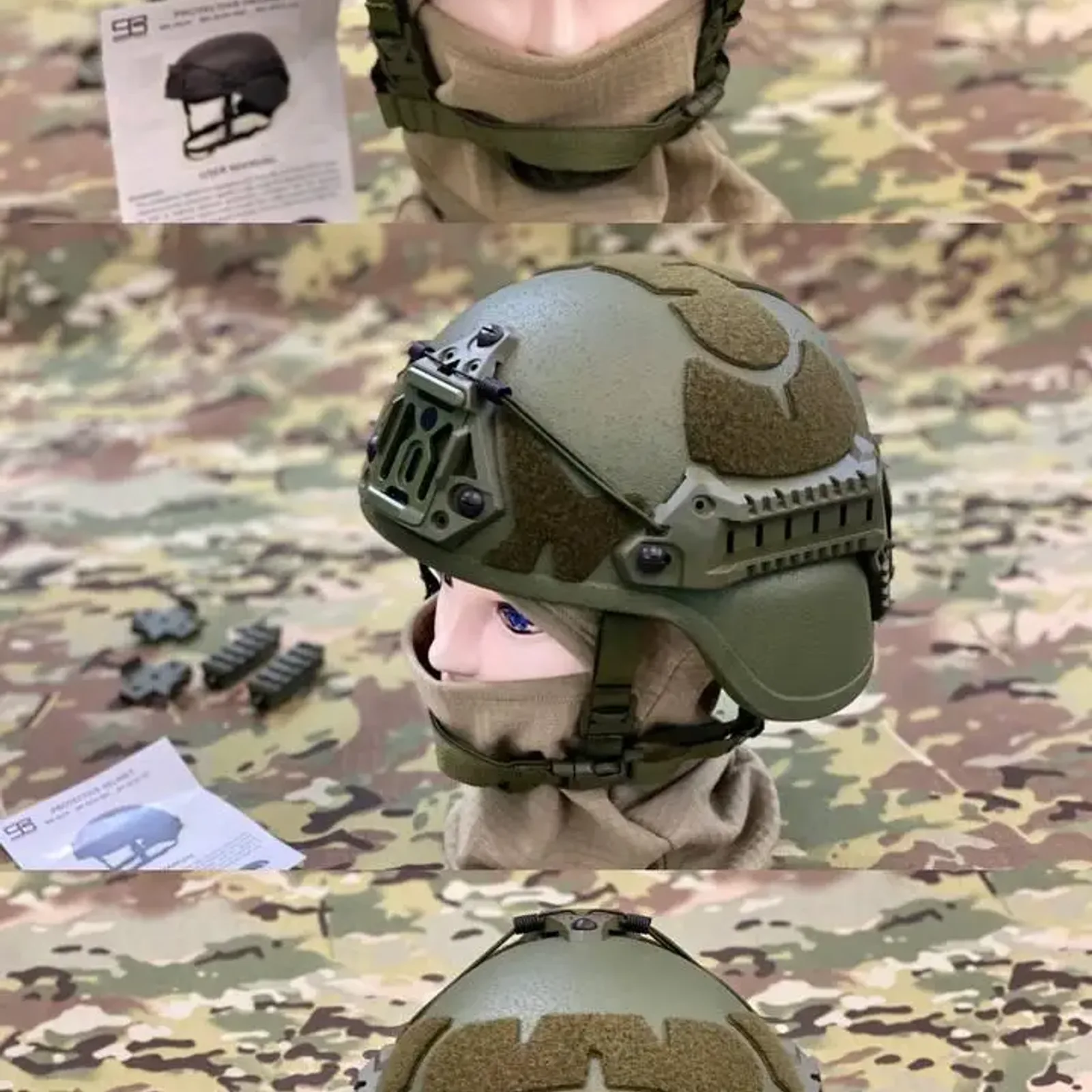 Шолом кевларовий 3А Sestan-Busch Helmet BK-ACH GEN II оригінал з чохлом