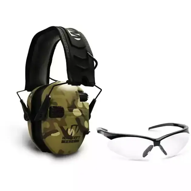 Комплект активних навушників walker's razor з балістичними окулярами Glasses Combo Kit оригінал USA