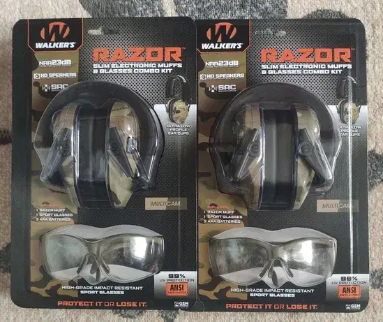 Комплект активних навушників walker's razor з балістичними окулярами Glasses Combo Kit оригінал USA - Зображення 4