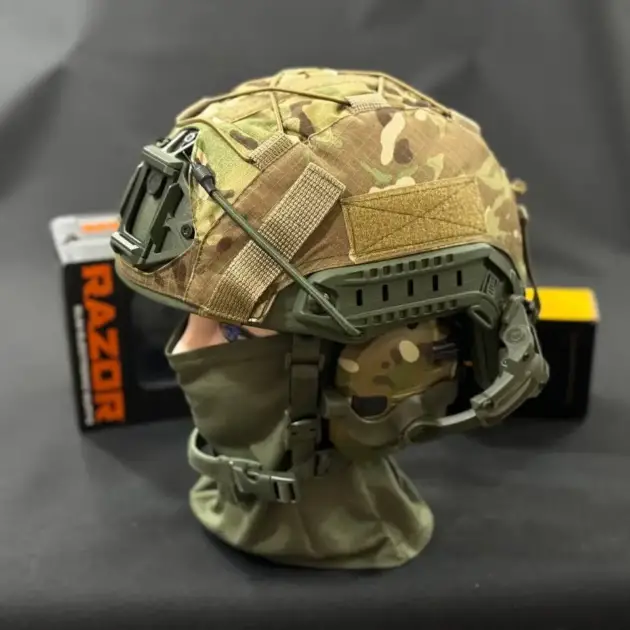 Комплект шолом кевларовий 3А FAST NIJ0106.01 IIIA 3A оригінал + активні навушники Walkers Razor
