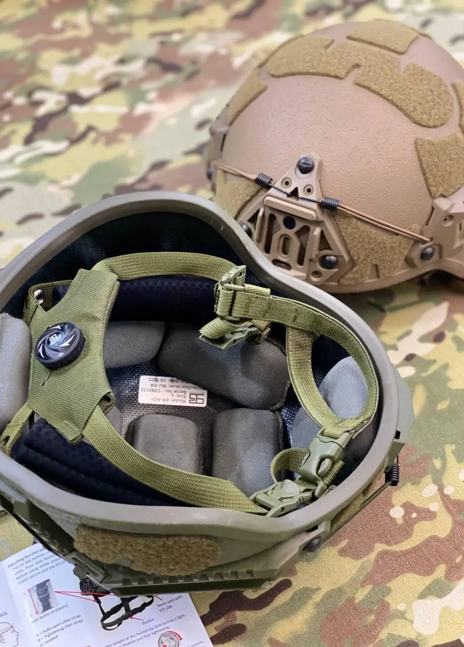 Шолом кевларовий 3А Sestan-Busch Helmet BK-ACH GEN II оригінал з чохлом - Зображення 4
