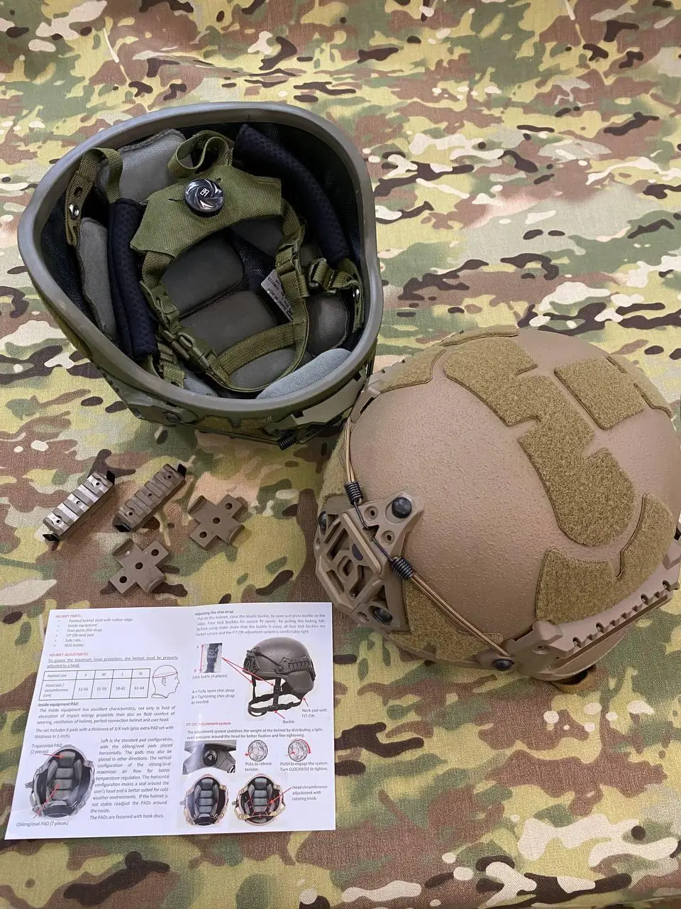 Шолом кевларовий 3А Sestan-Busch Helmet BK-ACH GEN II оригінал з чохлом - Зображення 3